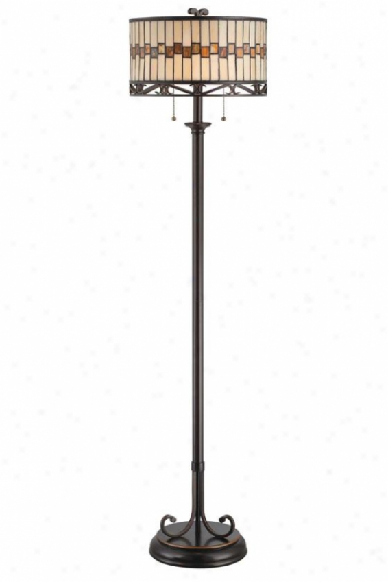 "omora Floor Lamp - 60.25h X 15""w, Bronzze"