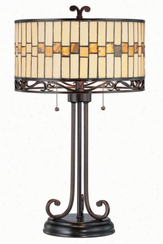 "omora Table Lamp - 15""h X 26.5""w, Bronze"