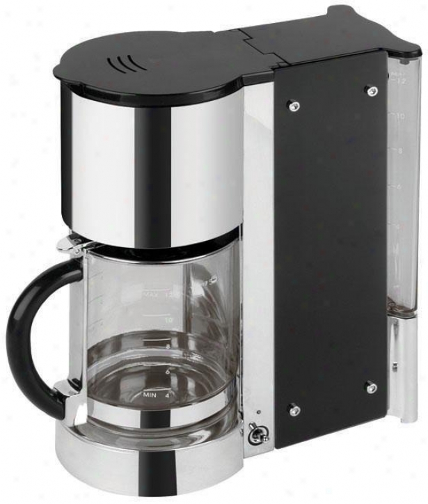 Onyx Coffee Maker - 14hx6wx11d, Blaco/stainless