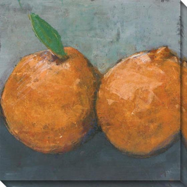 "orange Jaffa Canvas Wall Art - 40""hx40""w, Orange"
