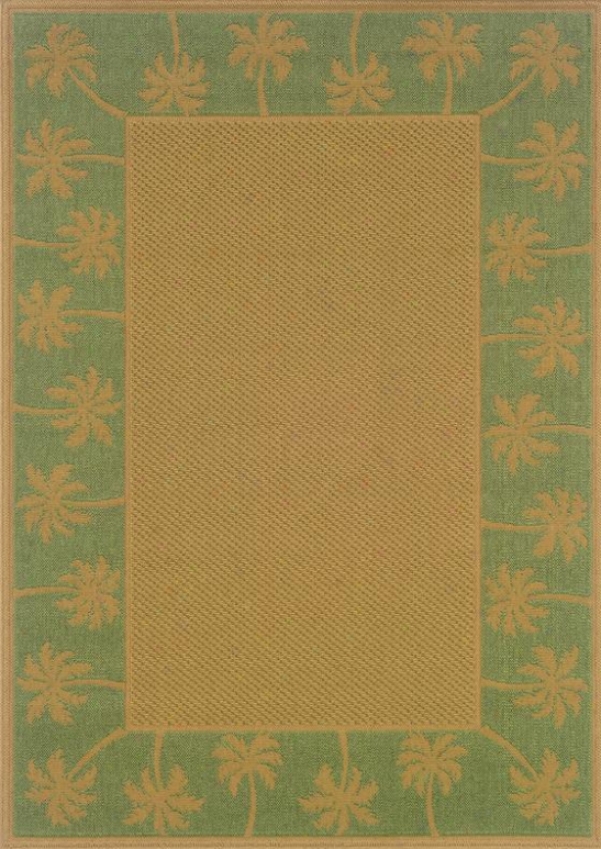 "oriental Weavers Palm Ii Area Rug - 7'3"" Square, Verdant"