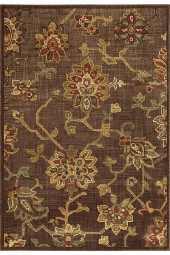 "oriental Weavers Promise Area Rug - 7'8"" Round, Brown"