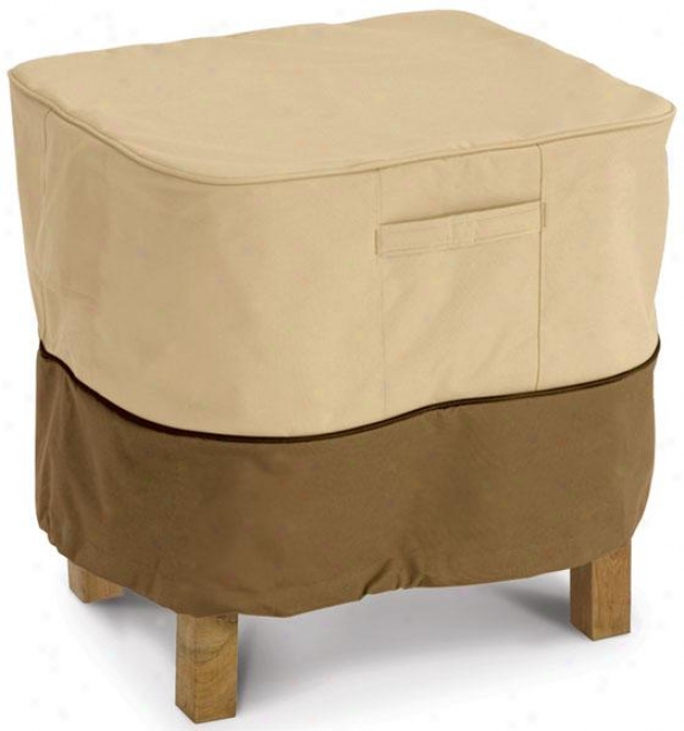 Ottoman/accent Side Table Cover - Large, Pbbl/earth/bark