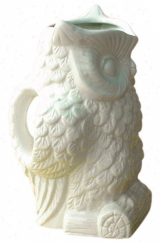 Owl Jug - Larbe, White