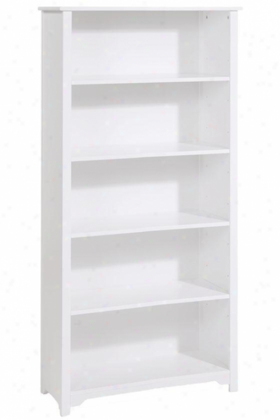"oxford 36""w 5-shelf Bookcase - Five-shelf/36w, White"