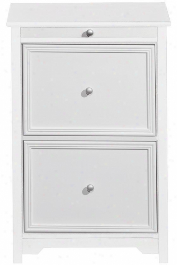 "oxford File Cabinet With Pull-out Shoal - 30.5""hx20.5""w, White"