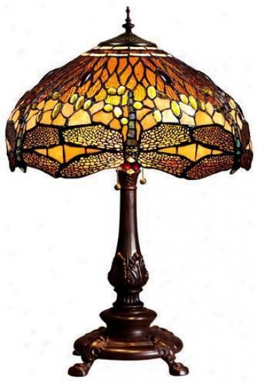 Oyster Bay Dragonfly Medium Table Lamp - Medium Table, Gold