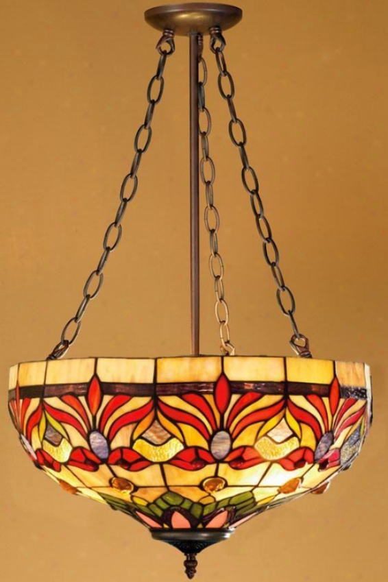 Oyster Bay Kaleidoscope Ascending Pendant Light - Upward Pendant, Red