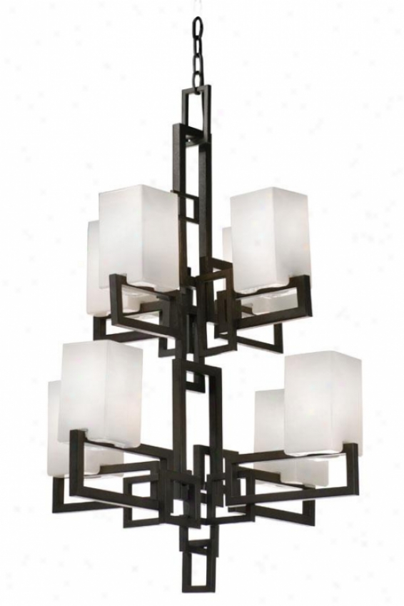 Palm Springs 8-light Chandelier - Eight Light, Frgd Irn Creamy