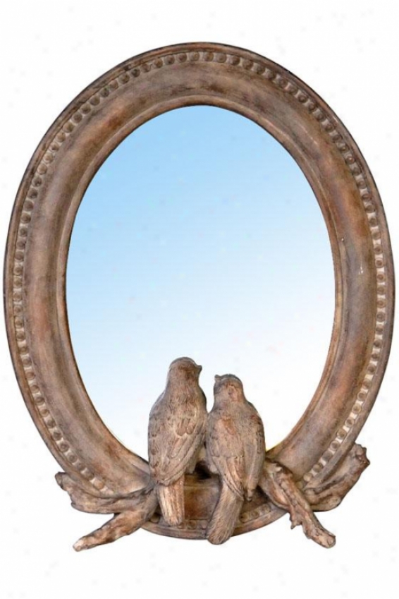 "paradise Mirror - 7.5""wx9.5""h, Natural Wood"