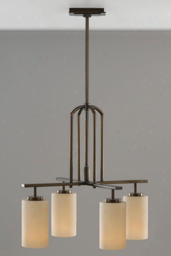 Parker Chandelier - Four Light, Heritage Bronze