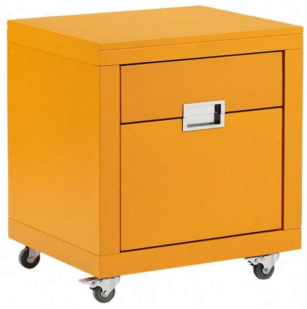 "parsons 20.5""w Smooth Cabinet - 23""x20"", Orange"