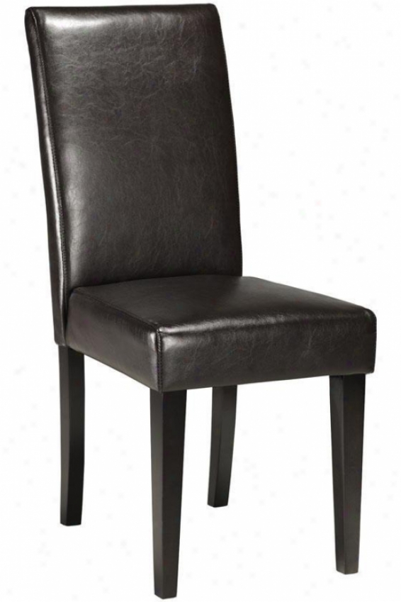 "parsons Side Chair - 37""hx17.5""w, Rcycld Lthr Brn"