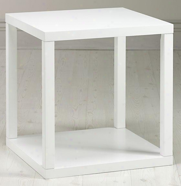 "parsons Side End Table - 24""hx22""w, White"