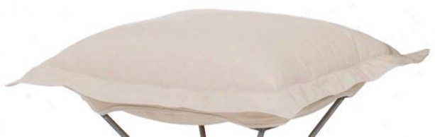 Patio Puff Ottoman Cover - 24hx24wx18d, Starb Stone