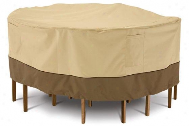 "patio Table Chair Cover - 24""hx72""l, Pbbl/earth/bark"