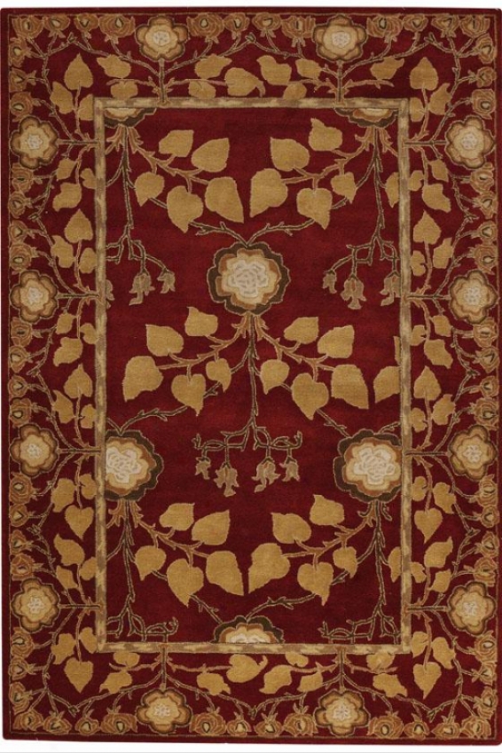 Patrician Rug - 8' Round, Red