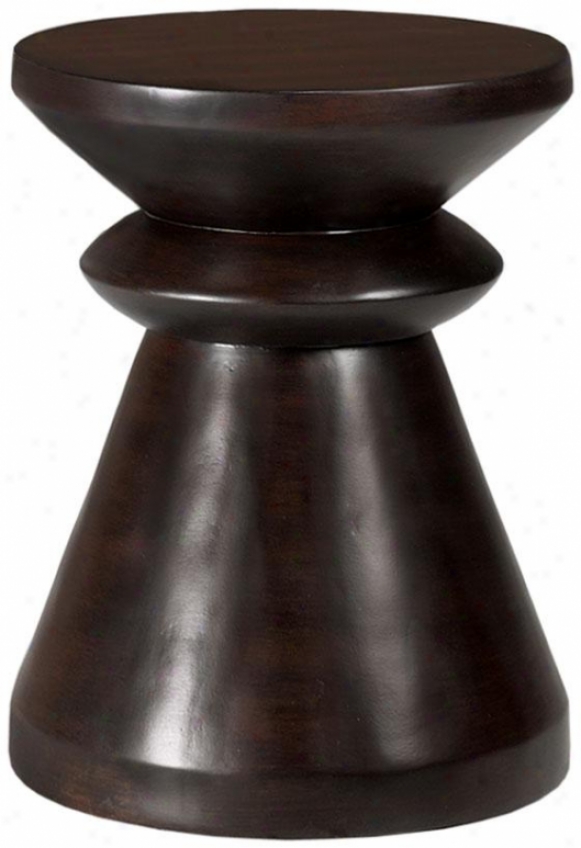 "pawn Accent Table - 18"" Hx13.75""d, Brown"