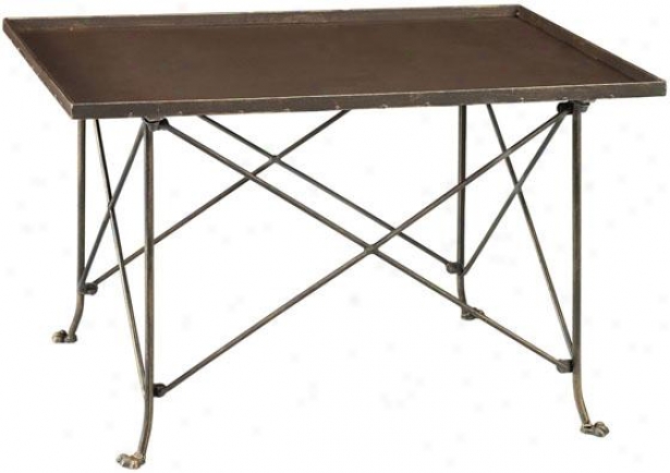 "perry Coffee Table - 31.5""x20.75"", Brown/painted"