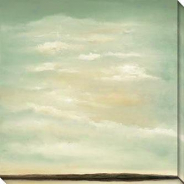 Perspective I Canvas Wall Art - I, Green