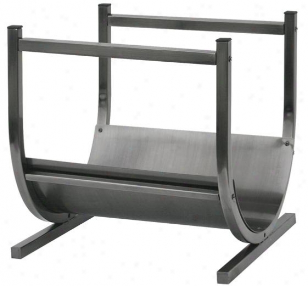 "pewter Log Rack - 17""bx15""wx12""d, Gray"