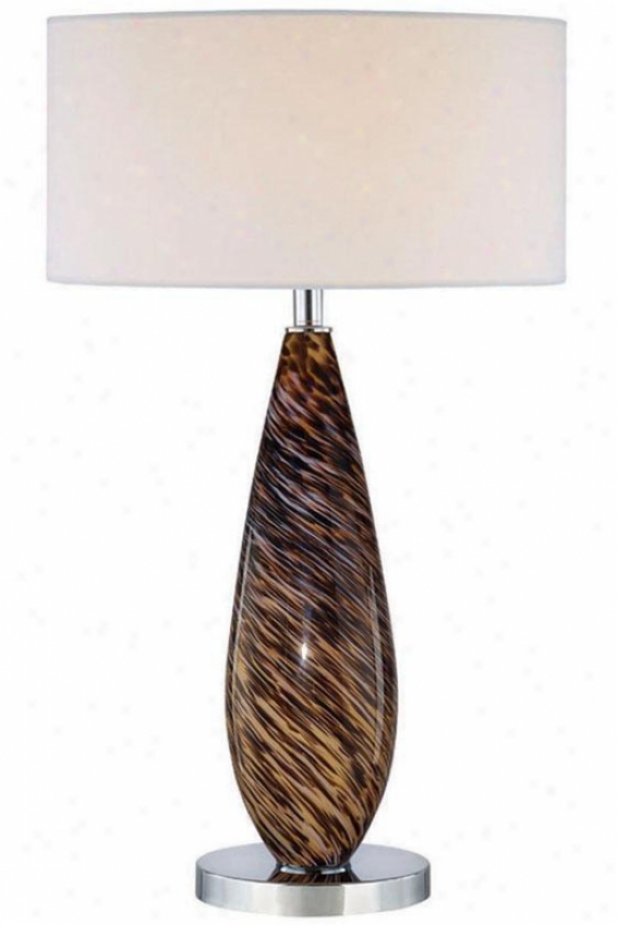 "phillips Tablw Lamp - 30""hx18""d, Earth Tones"