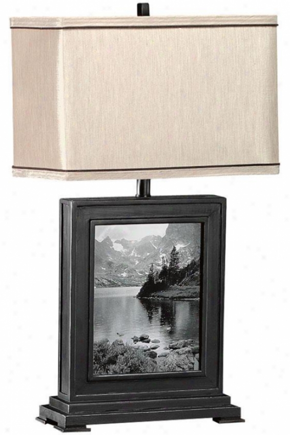 Photo Slab Lamp - Taupe, Black