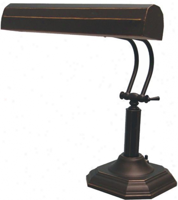 "piano Lamp - 16.5""hx13""w, Bronze"