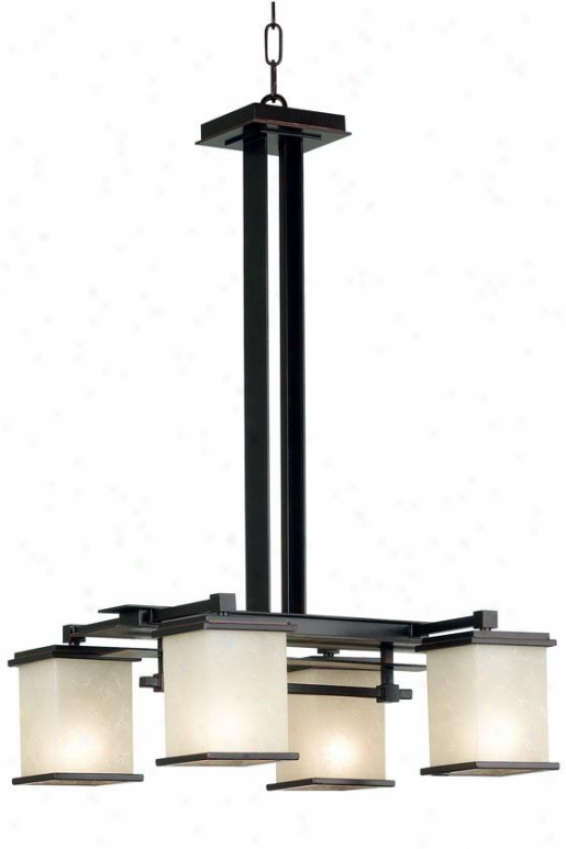 Piedmont Chandelier - 4-lightt, Oil Rubbed Bronze