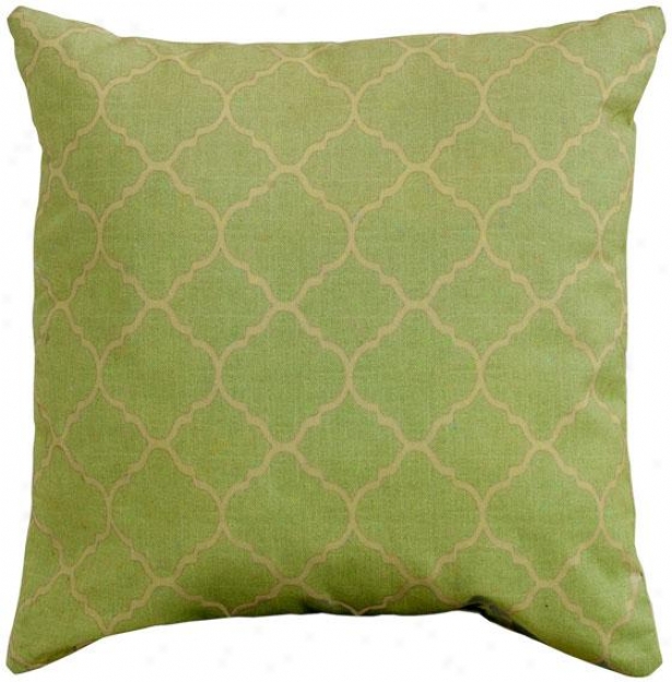 "pisa 16"" Square Outdoor Pillow - 16""sq Pisa, Green"