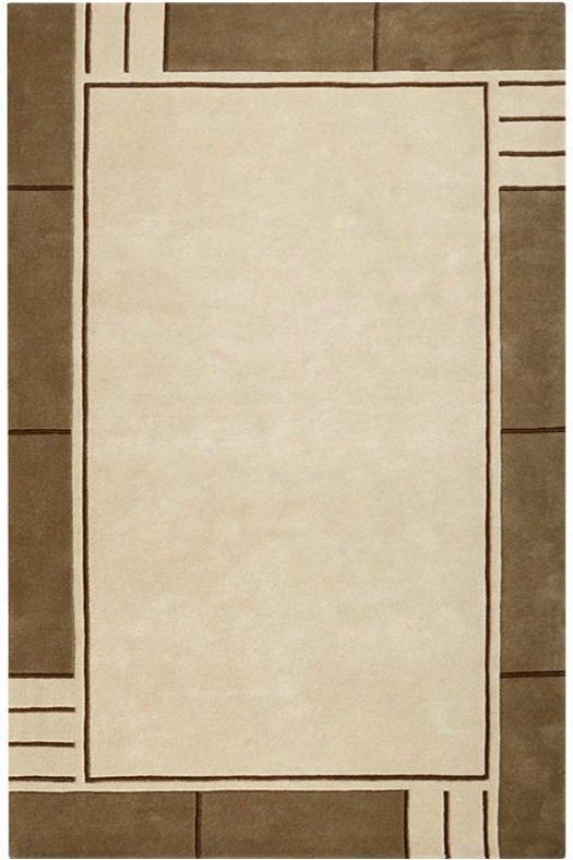 "plaza I Yard Rug - 5'9"" Round, Beige"