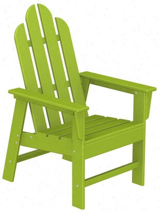 "polywood  Adirondack Arm Chair - 42.5""hx26.5""w, Lime Green"