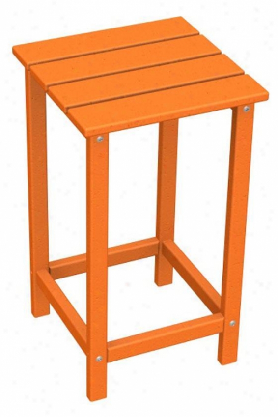 "polywood  Adirondack Counter Table - 26""hx15""w, Orange"