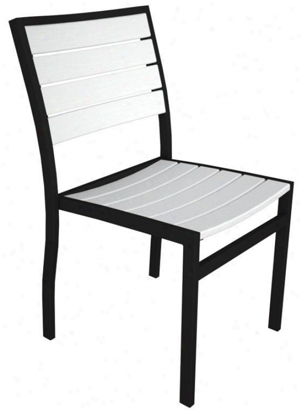 Polywood  Dining Side Chair - Black, Pale