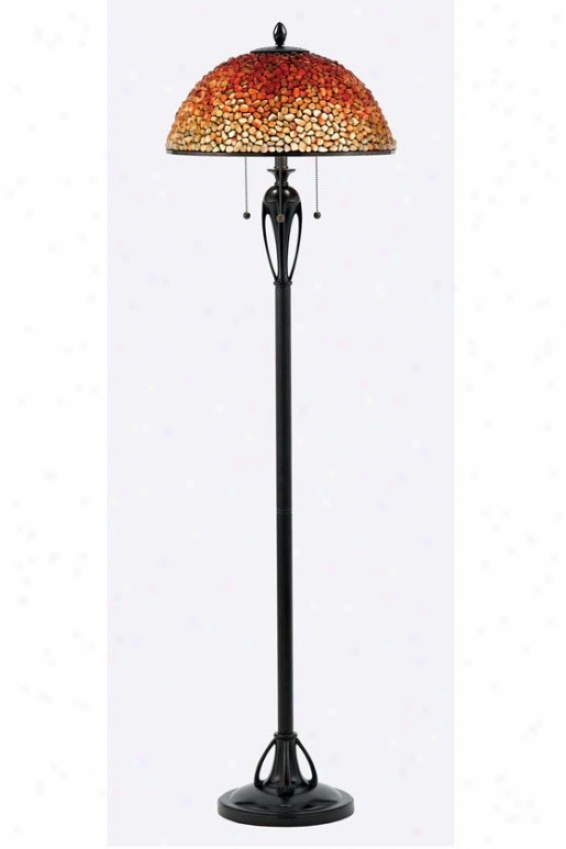 Pomez Floor Lamp - Floor, Cinnamon