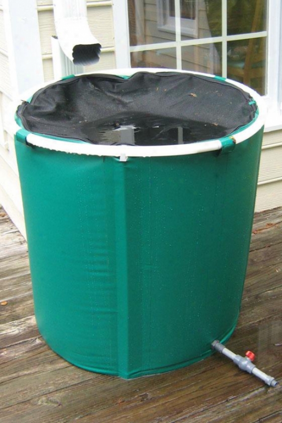 Pop Up Water Barrel - 75 Gallon - 75 Gallons, Green