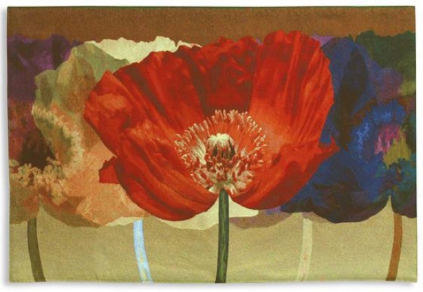 "poppy Tango Tapestry - 35""hx52""w, Murky"