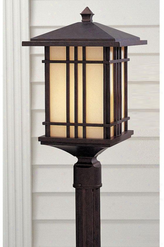"porter Outdoor Light Post - 21""h X 11.75""w, Weather Patina"