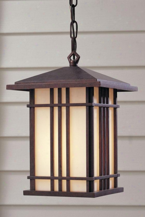 "porter Outdoor Pendant - 12.25""h X 8.5""w, Weather Patina"