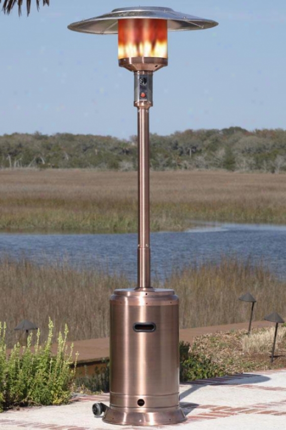 "propane Patio Heater - 89""hx18""wx33""d, Copper"