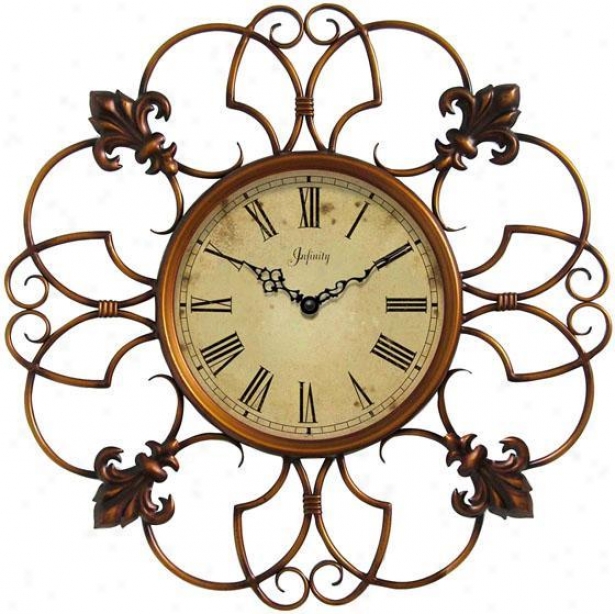 "province Wall Clock - 24""d, Alloy of copper "