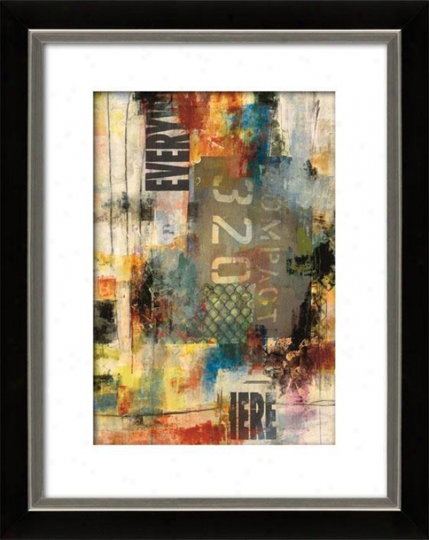 Pulse Ii Framed Wall Art - Ii, Mttd Black/slvr