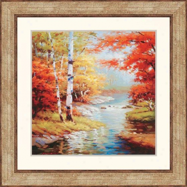 "quiet Stream Wall Art - 39""squarex2""d, Multi"