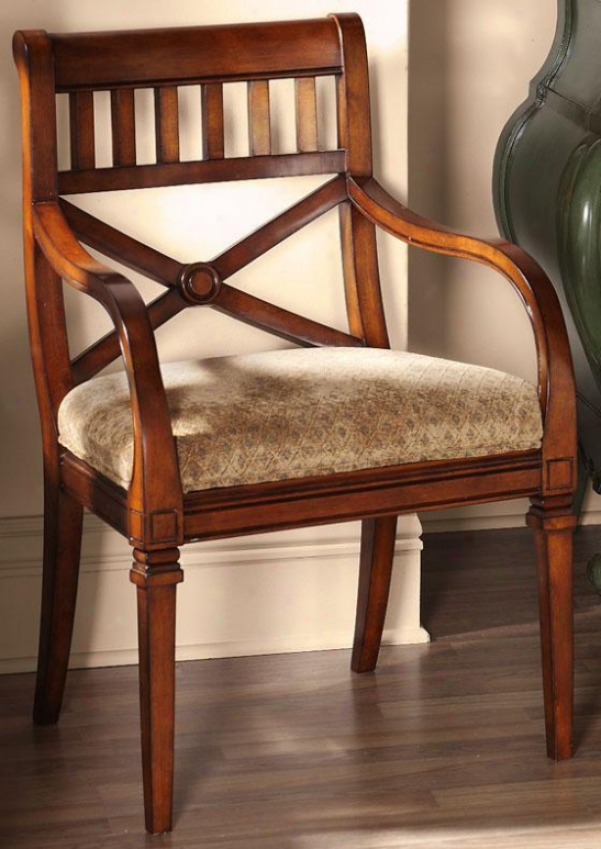 "quimby Arm Chair - 23""hx23""d, Tan Wood"