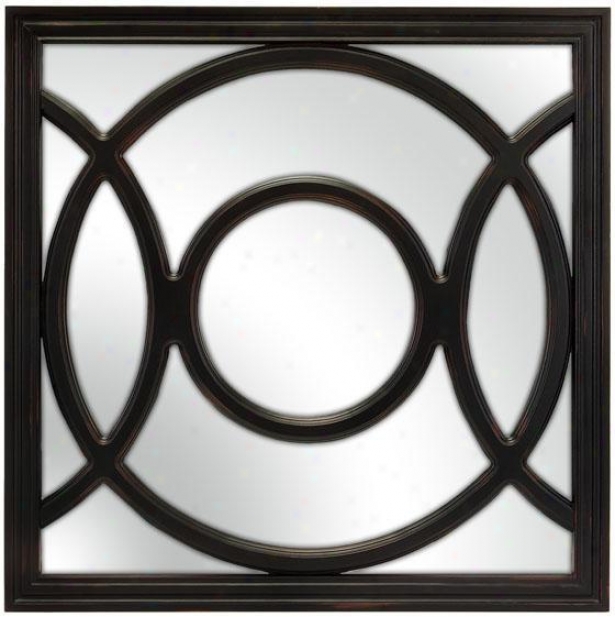 "radius Mirror - 24""sq, Black"