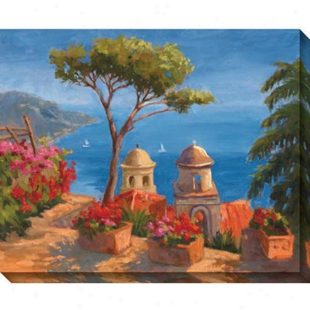 Ravello Ii Canvas Wall Art - Ii, Green