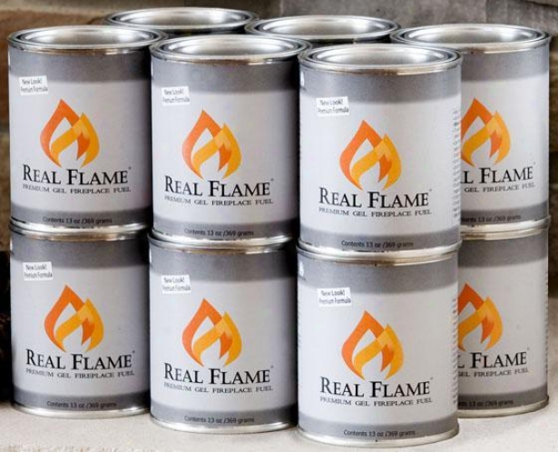 "real Flame Gel Fuel - 4"", 12 Pack"