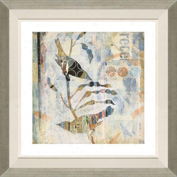 "receiving Light Setting Framed Wall Art - 32""hx32""w, Float3d Silver"