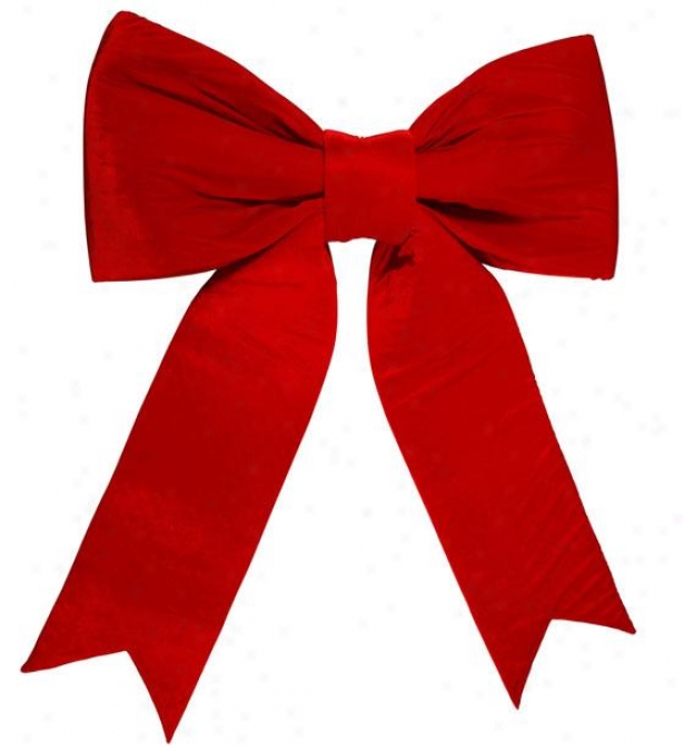 "red Felt Bow - 72"", Red"