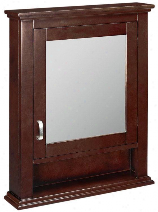 "reed Mirrored Wall Closet - 28""hx22""w, Crimson Red"